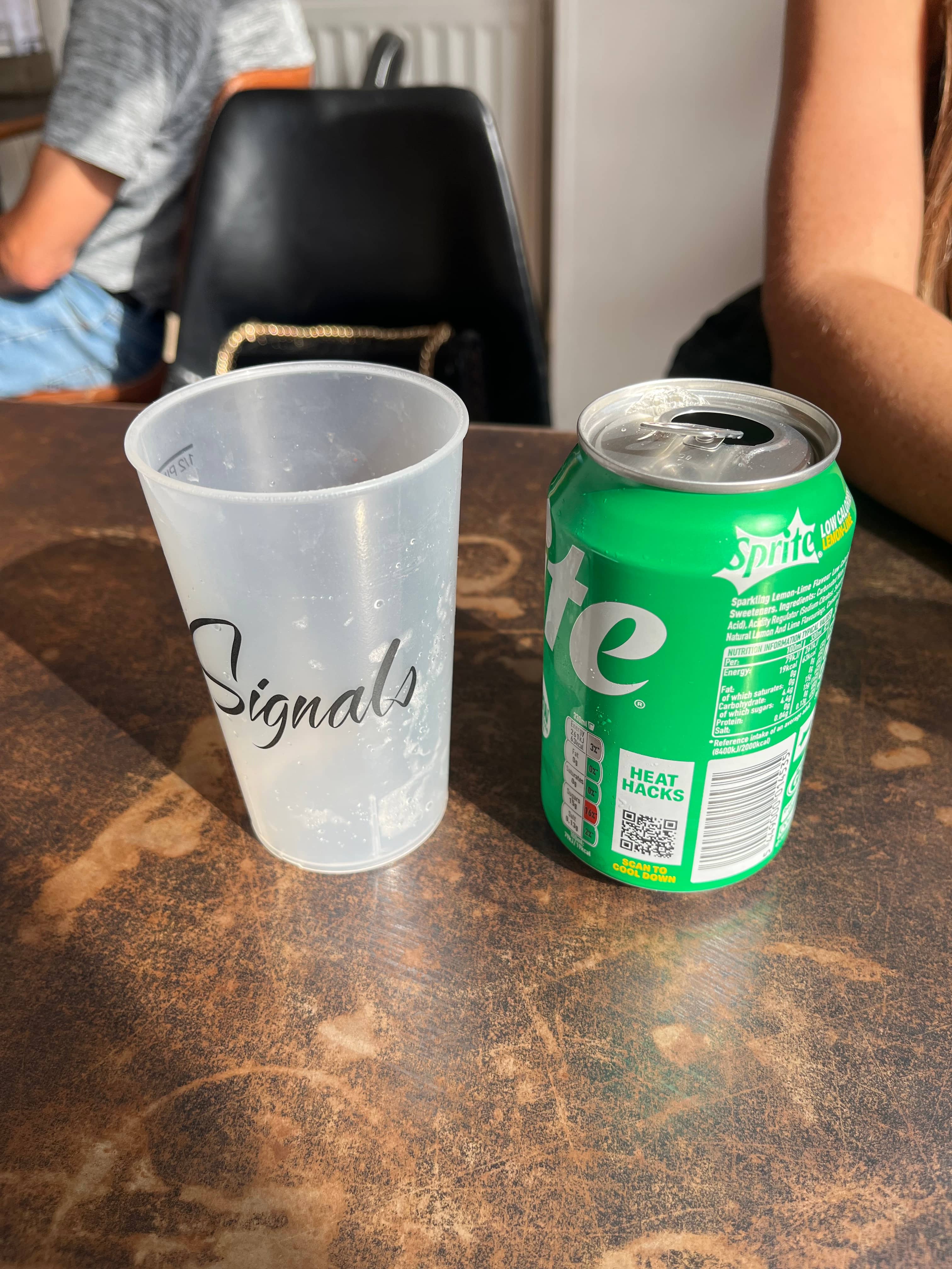 Corporate event with branded cups